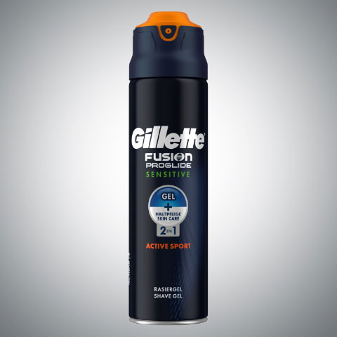 gillette fusion proglide sensittive shave gel