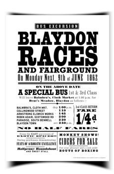 Blaydon Races Poster - Small