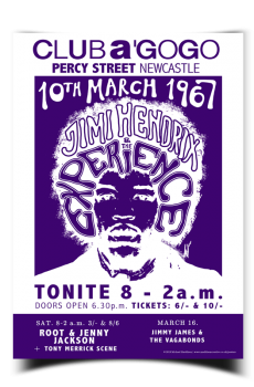 Jimi Hendrix Newcastle Poster