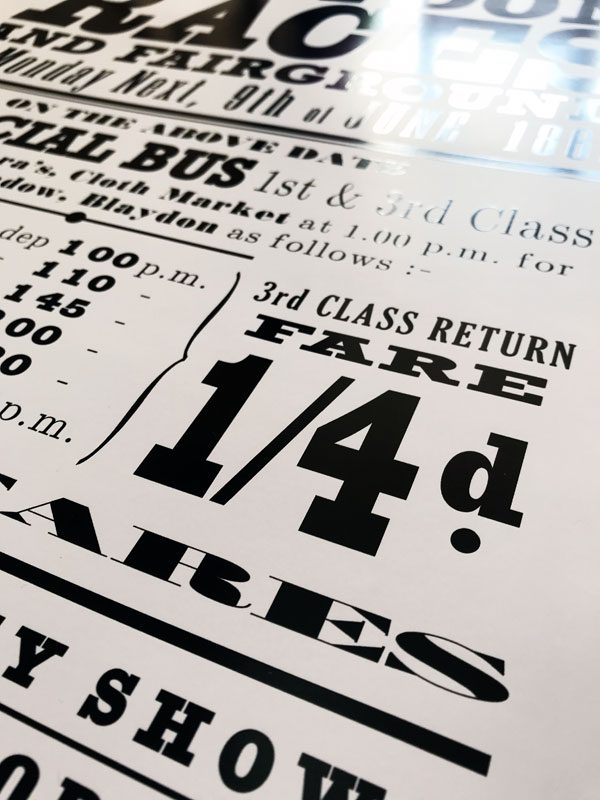 Blaydon Races Poster - Close up