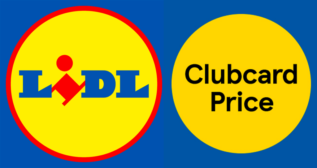 Lidl & Clubcard logos